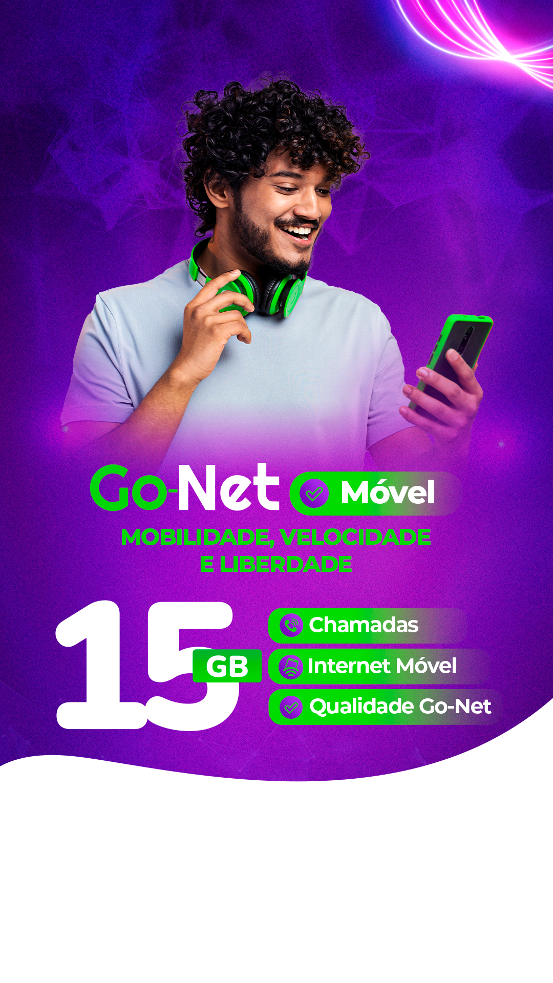 Plano movel Go-Net 15 GB