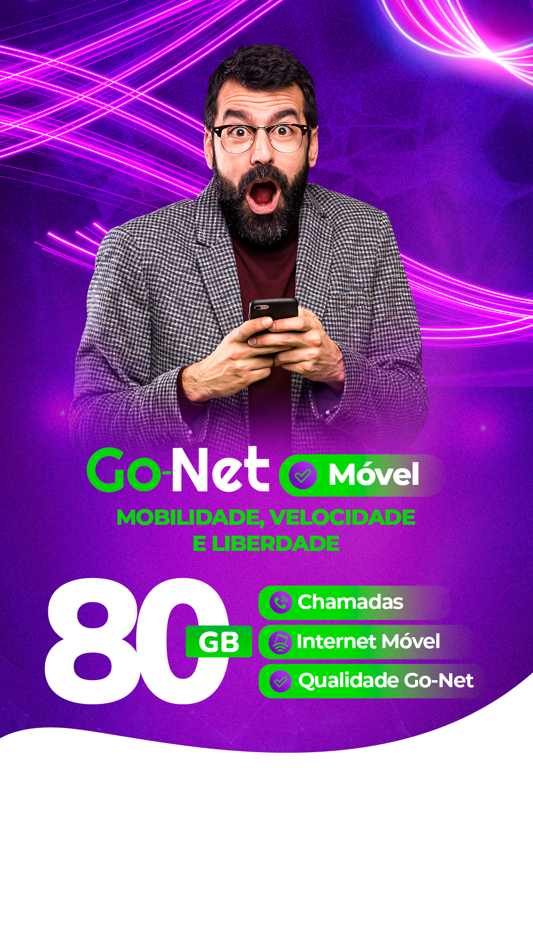 Plano movel Go-Net 80 GB